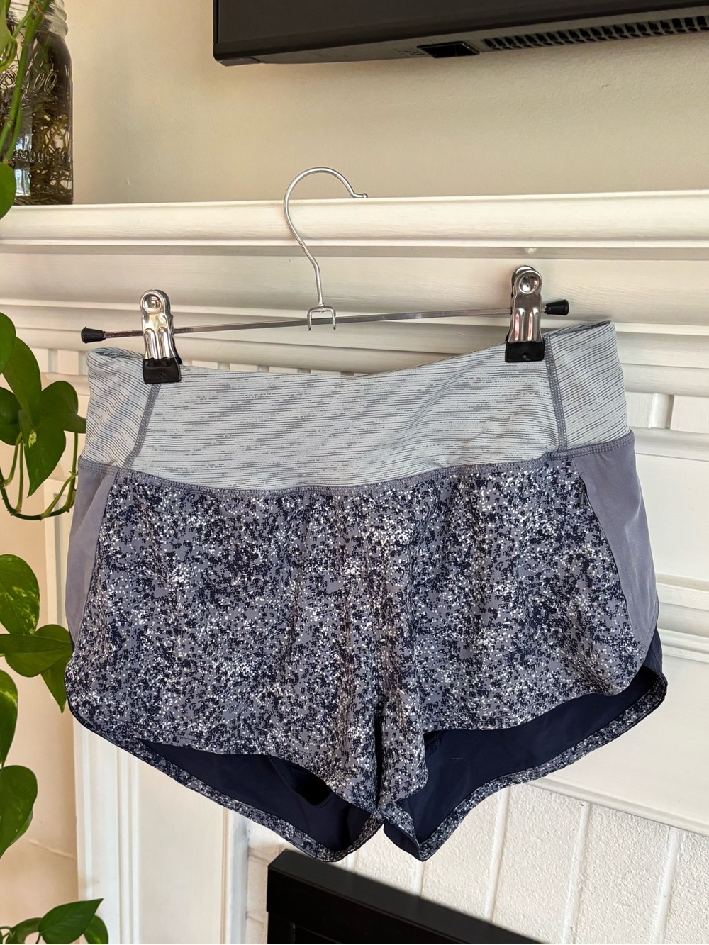 Outdoor Voices Hudson Shorts Small Blue Speckled